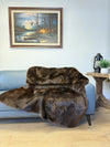 Beaver Fur Throw Blanket