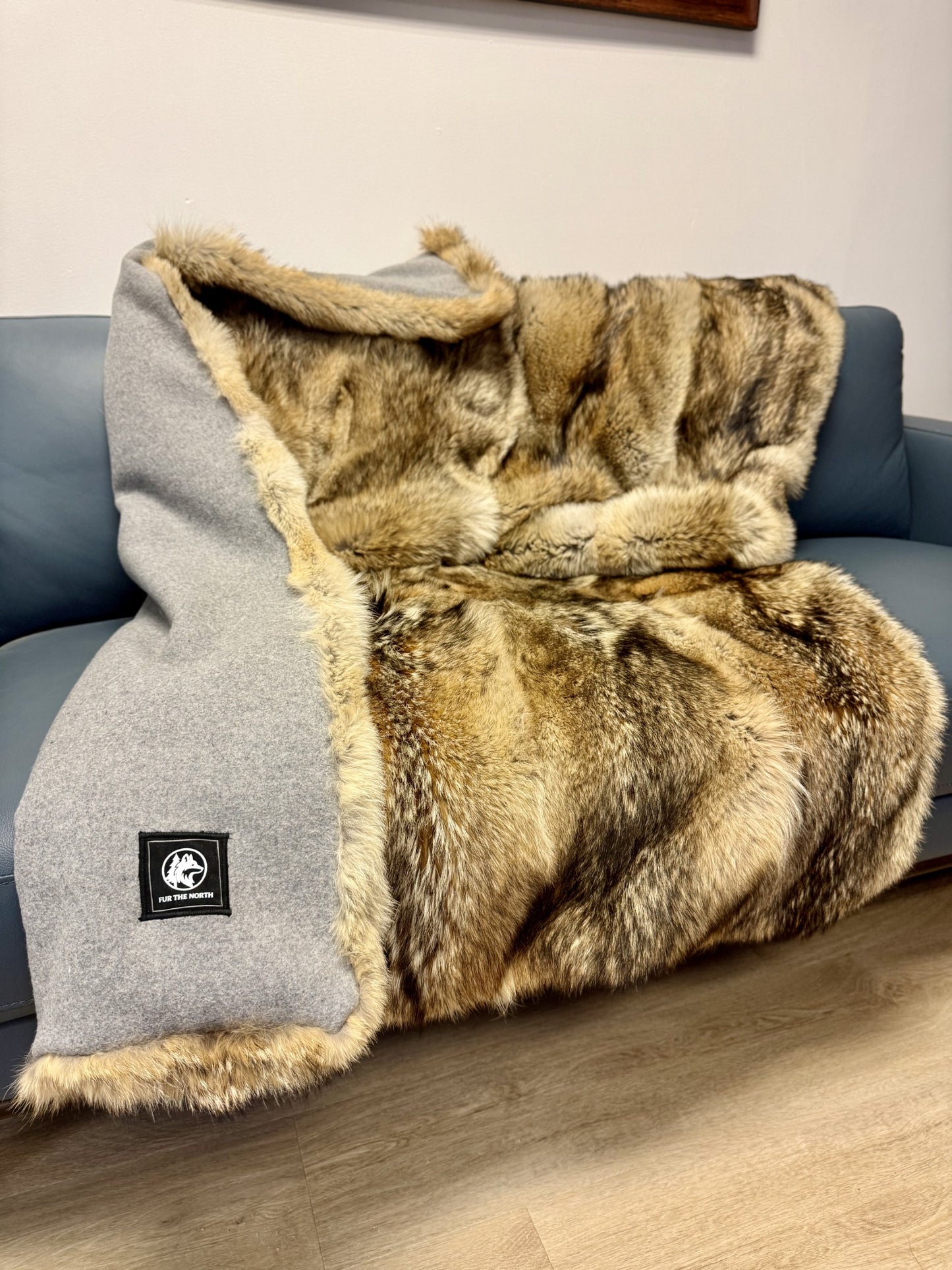 Coyote Fur Throw (45" X 60")