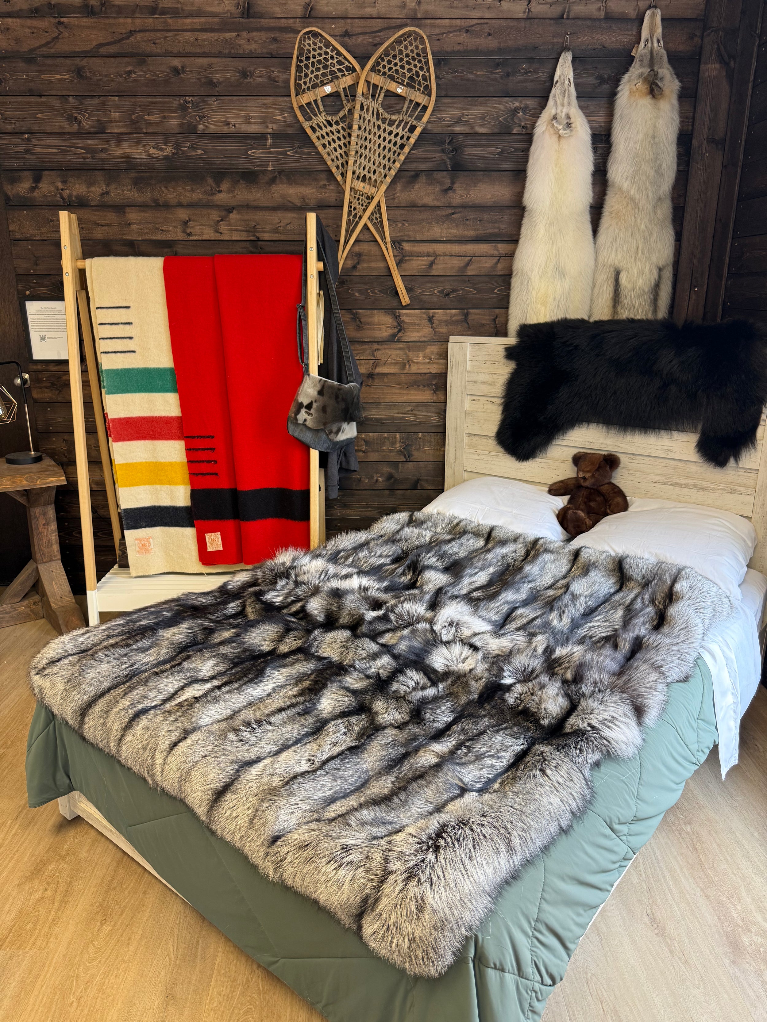 Platinum Fox Throw Blanket