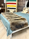 Raccoon Fur Bed Runner