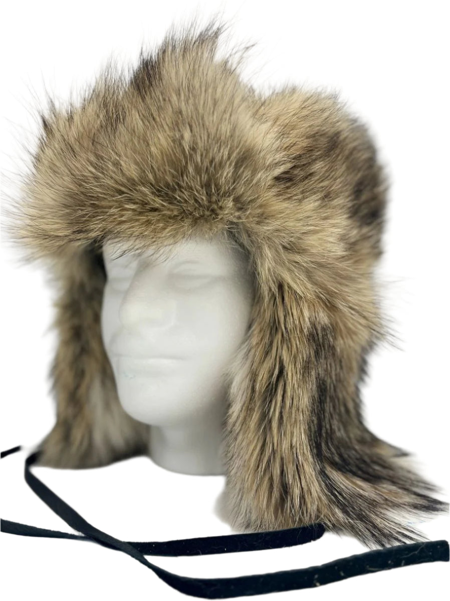 Coyote Fur Trapper Style Hat