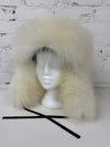 Polar Bear Fur Trapper Style Hat