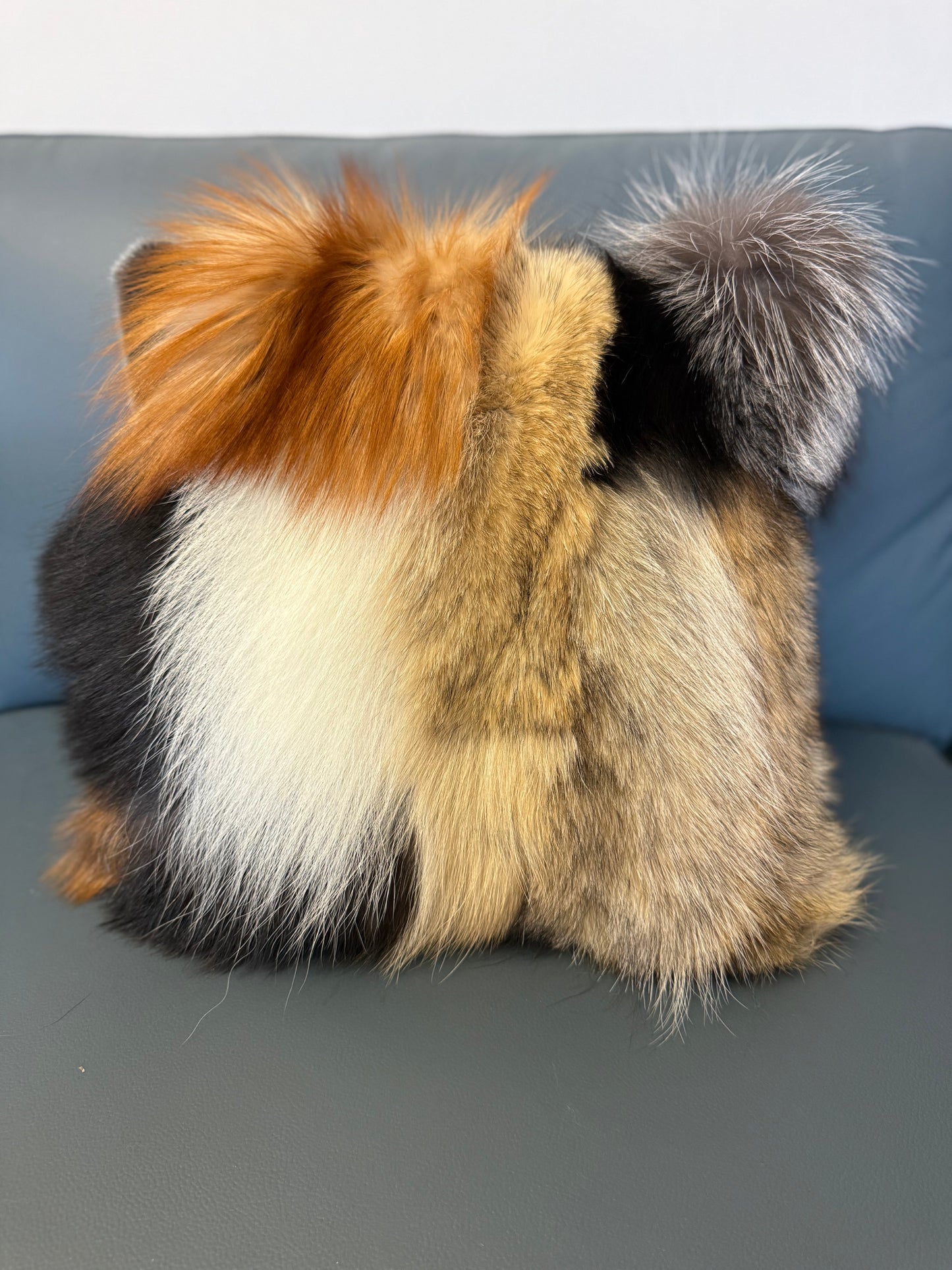 Mosaic Fur Pillow Set (2)