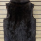 Back of beaver fur vest