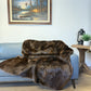 Beaver Fur Throw Blanket