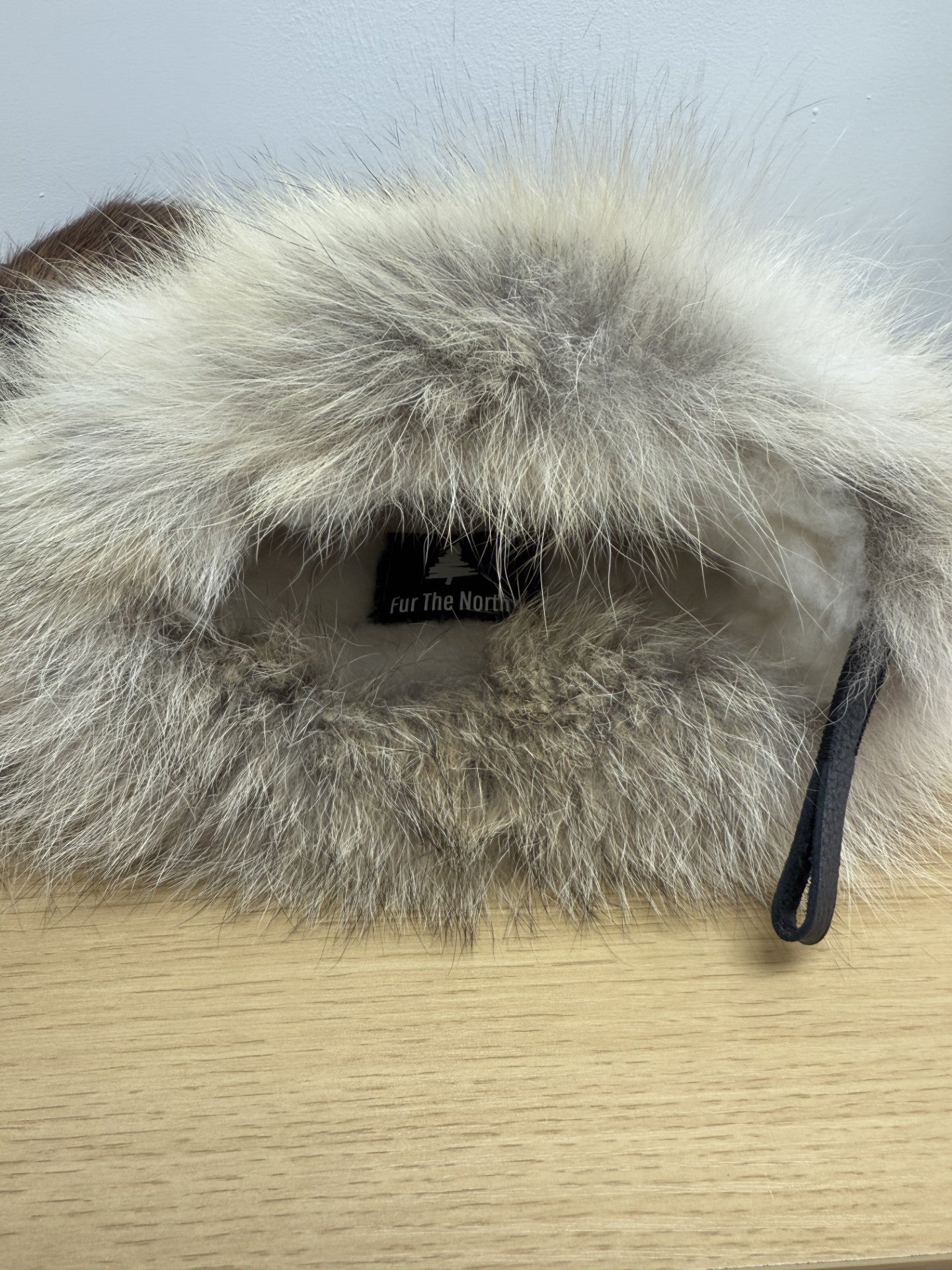 Beaver Fur With Coyote Trim Mitts