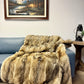 Coyote Fur Throw (45" X 60")