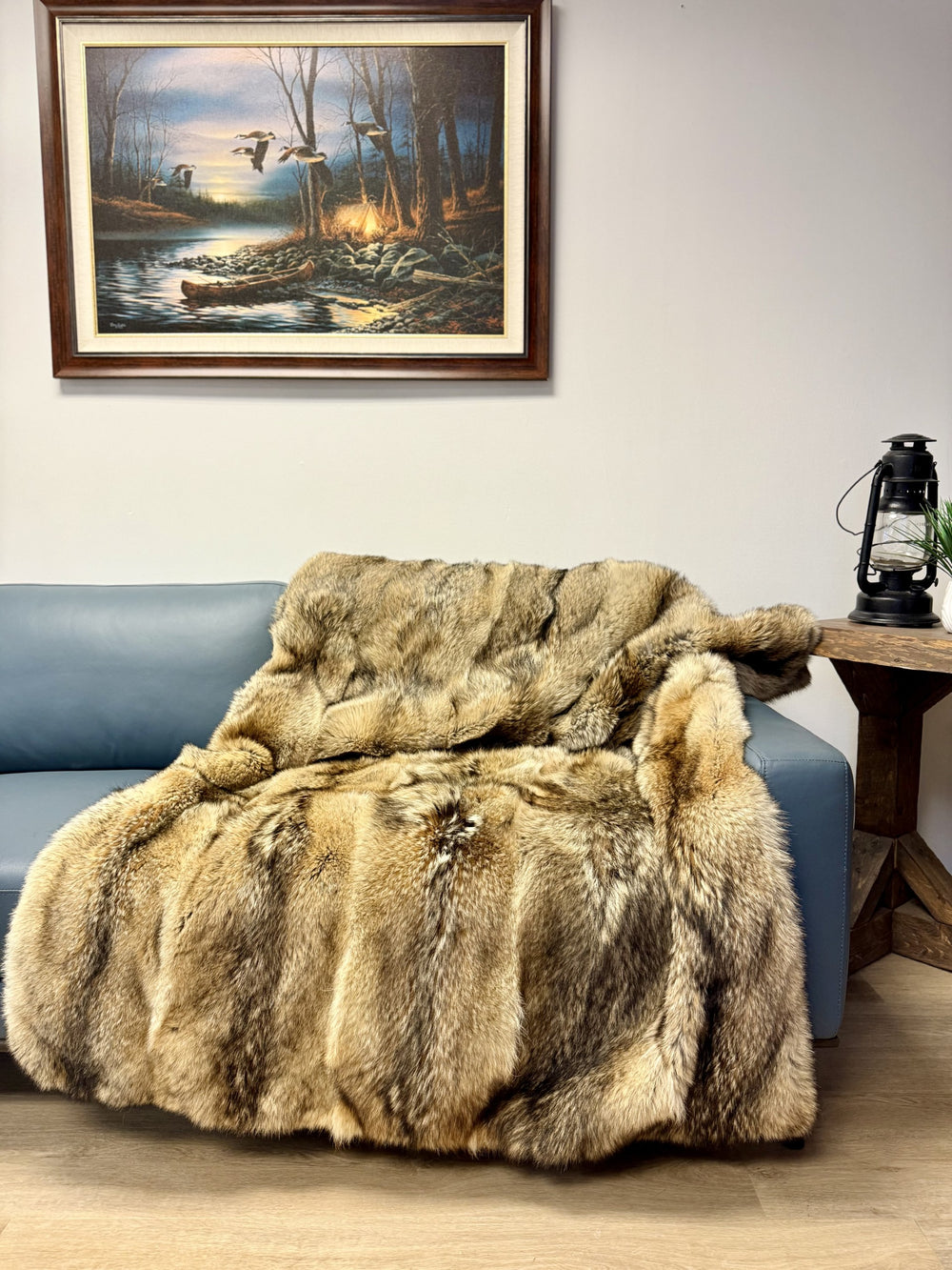 Coyote Fur Throw (45" X 60")