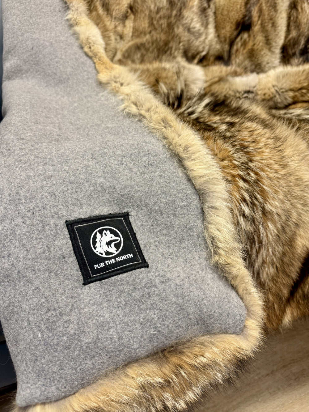 Coyote Fur Throw (45" X 60")