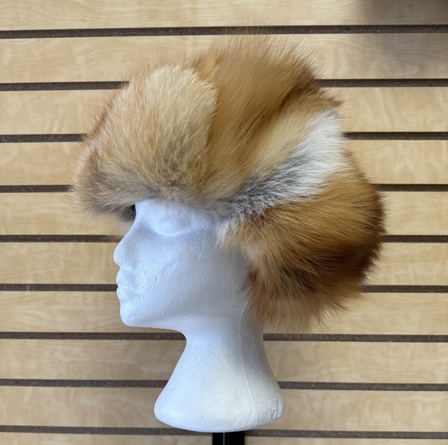 Red Fox Fur Trapper Hat