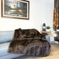 Beaver Fur Throw Blanket