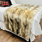 Coyote Fur Throw (36" X 60")